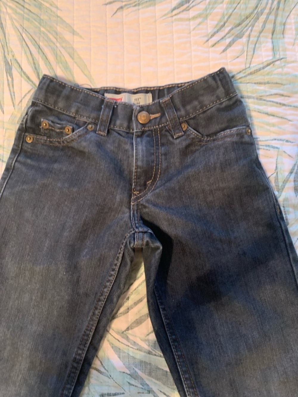 Levi's Dark Blue Kids Jeans with Brass Rivets